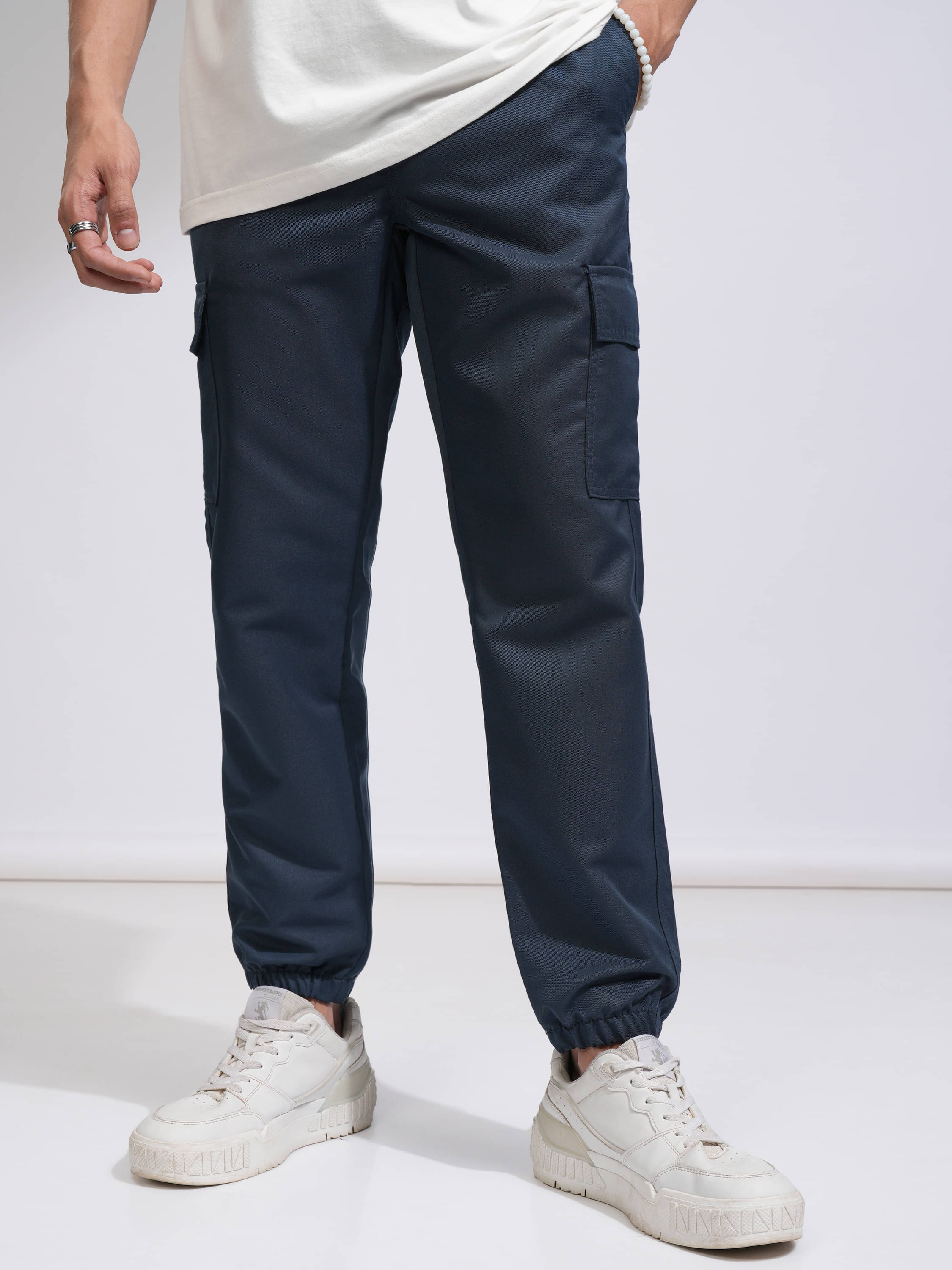     			Highlander Regular Men's Joggers - Blue ( Pack of 1 )