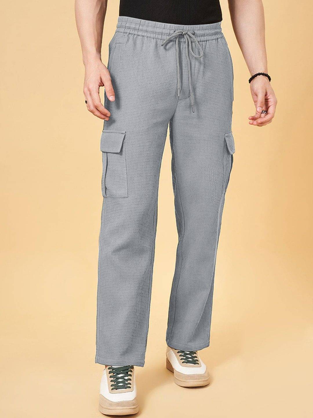     			INDICLUB Loose Men's Trouser - Grey ( Pack of 1 )
