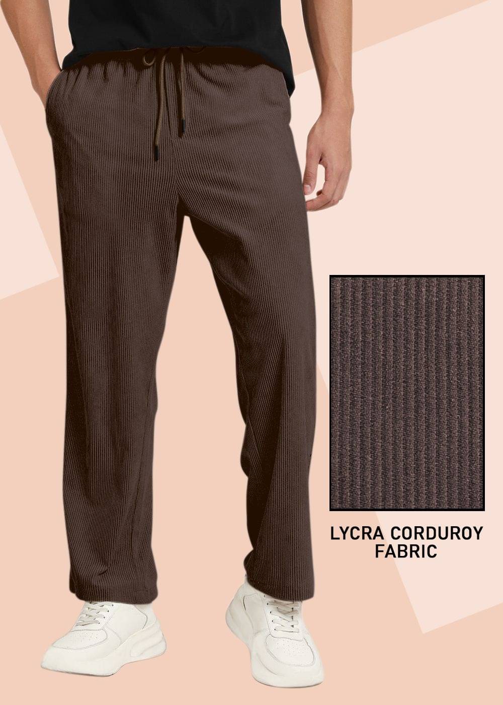     			INDICLUB Loose Men's Trouser - Brown ( Pack of 1 )