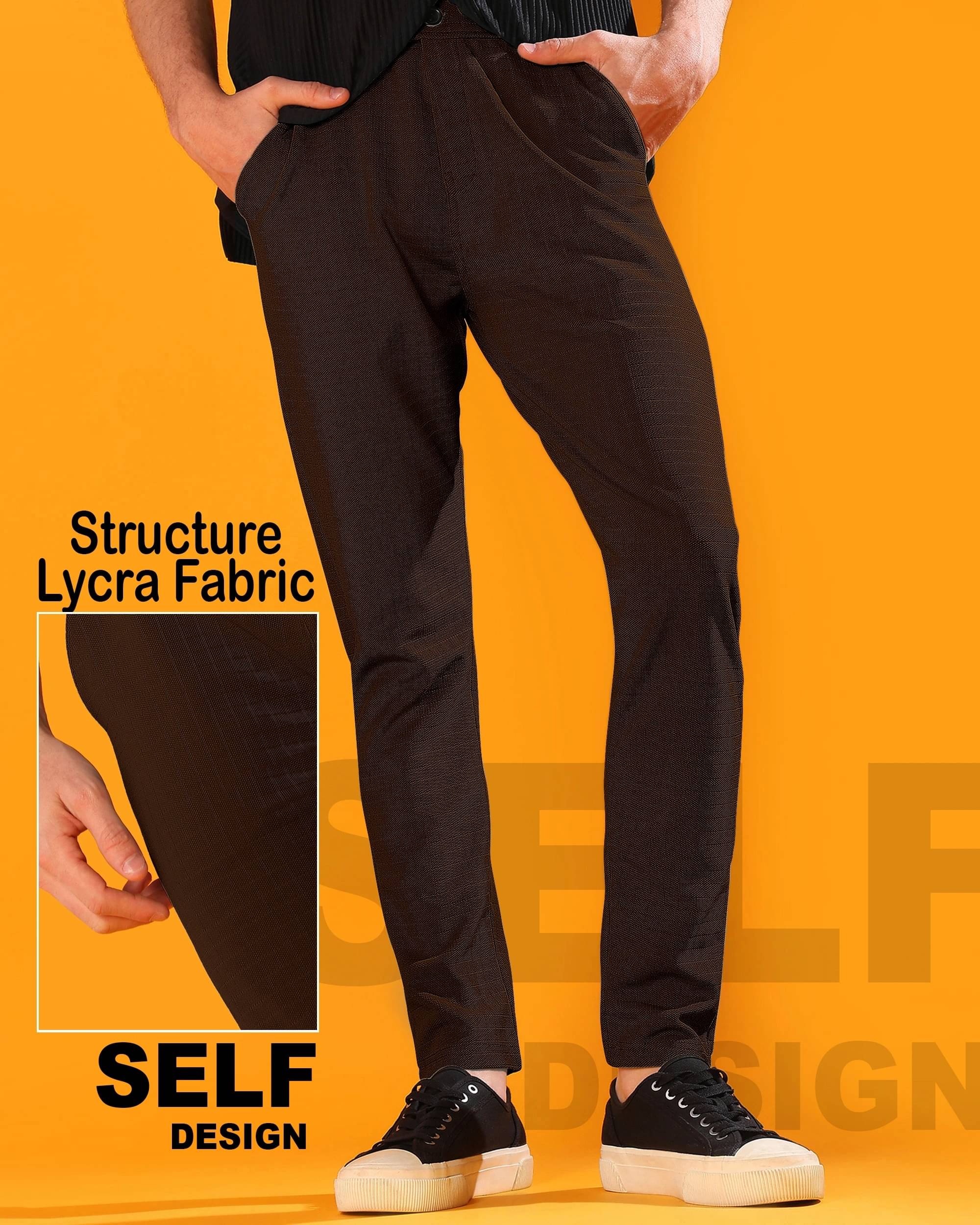     			INDICLUB Regular Men's Formal Trouser - Brown ( Pack of 1 )