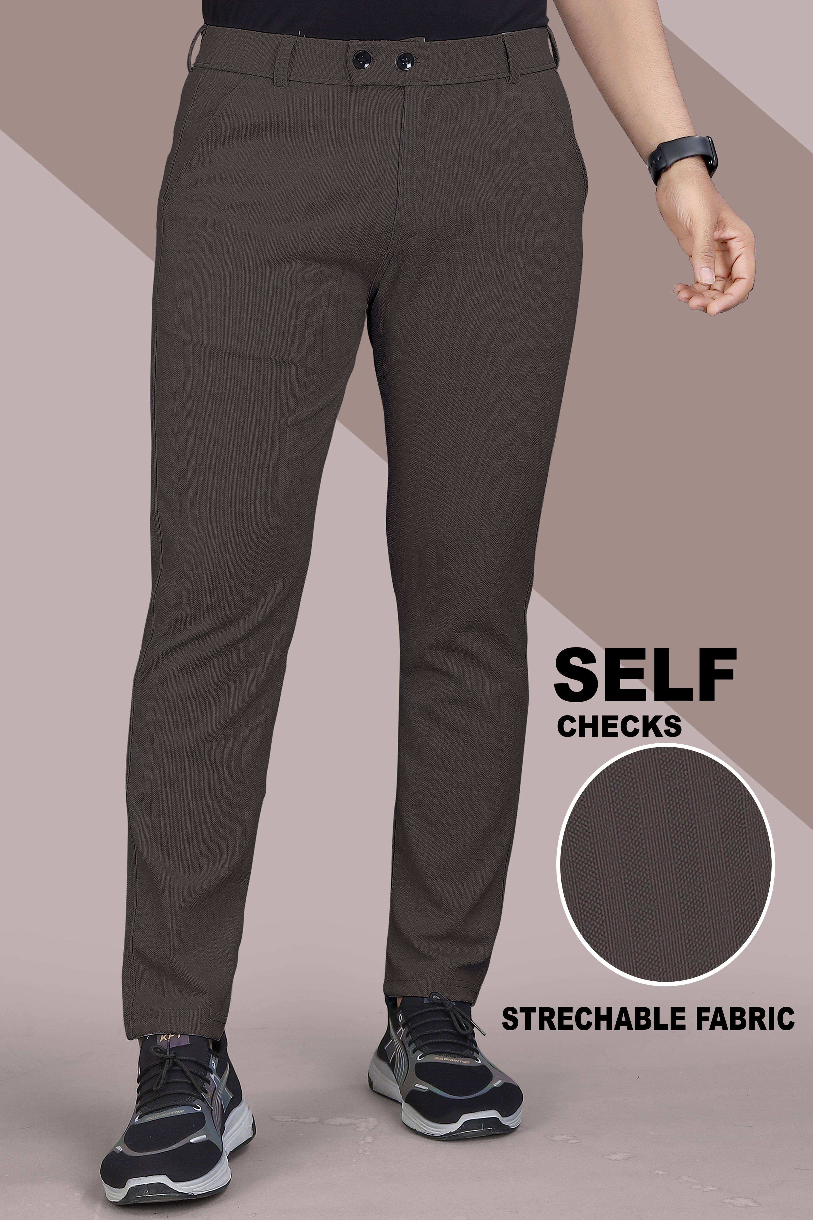     			INDICLUB Regular Men's Formal Trouser - Brown ( Pack of 1 )