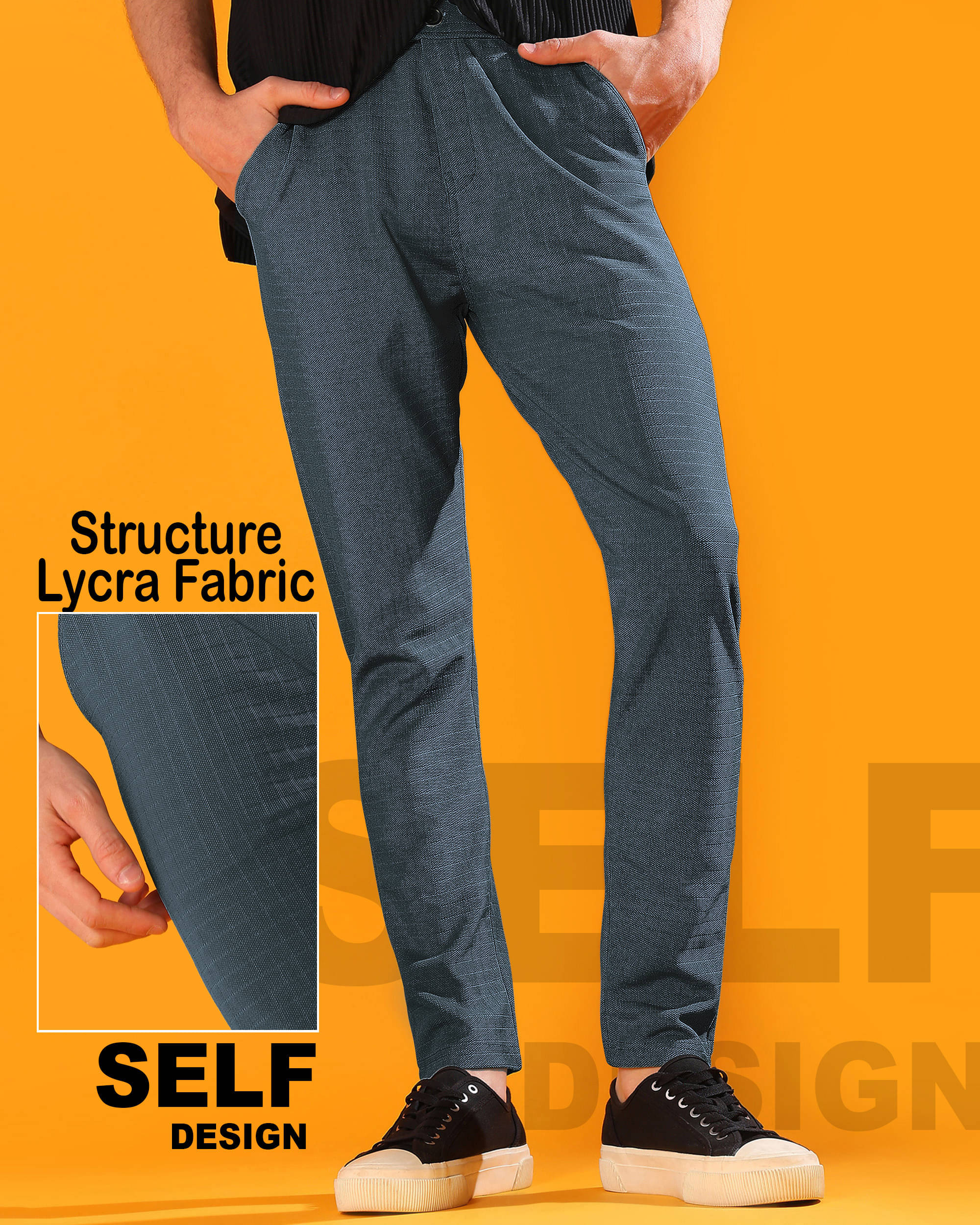     			INDICLUB Regular Men's Formal Trouser - Grey ( Pack of 1 )