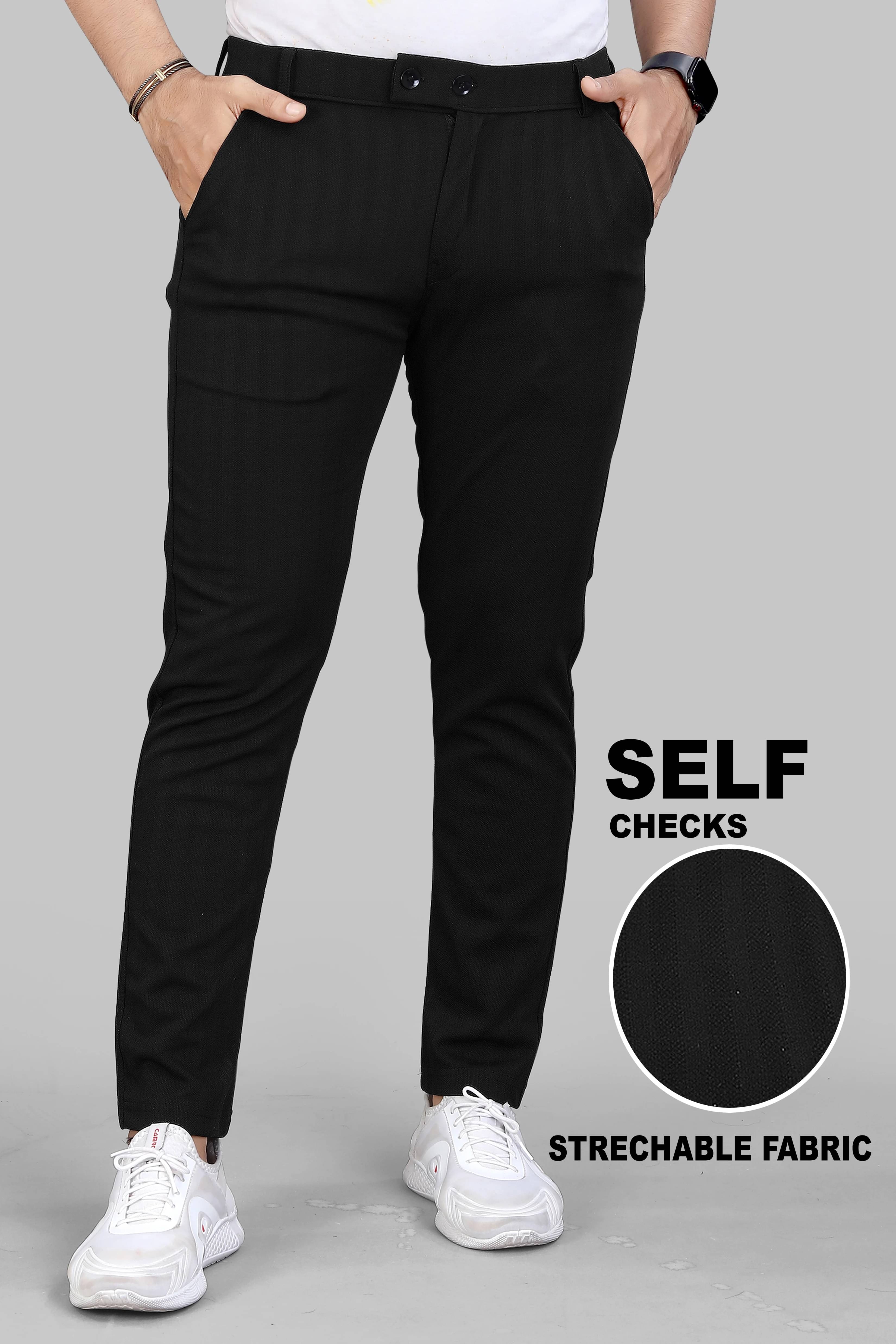     			INDICLUB Regular Men's Formal Trouser - Black ( Pack of 1 )