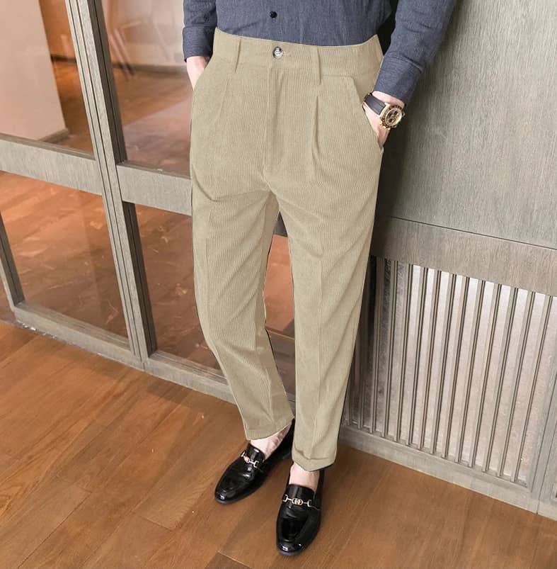 INDICLUB Regular Men's Formal Trouser - Beige ( Pack of 1 ) - Trousers | Buy online on ZillyBuy