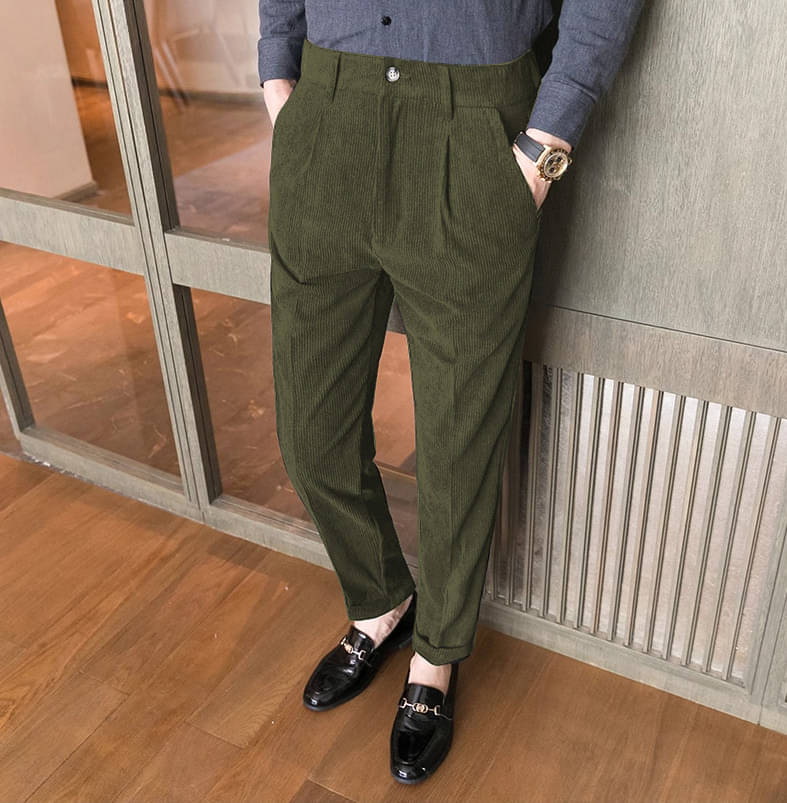     			INDICLUB Regular Men's Formal Trouser - Green ( Pack of 1 )