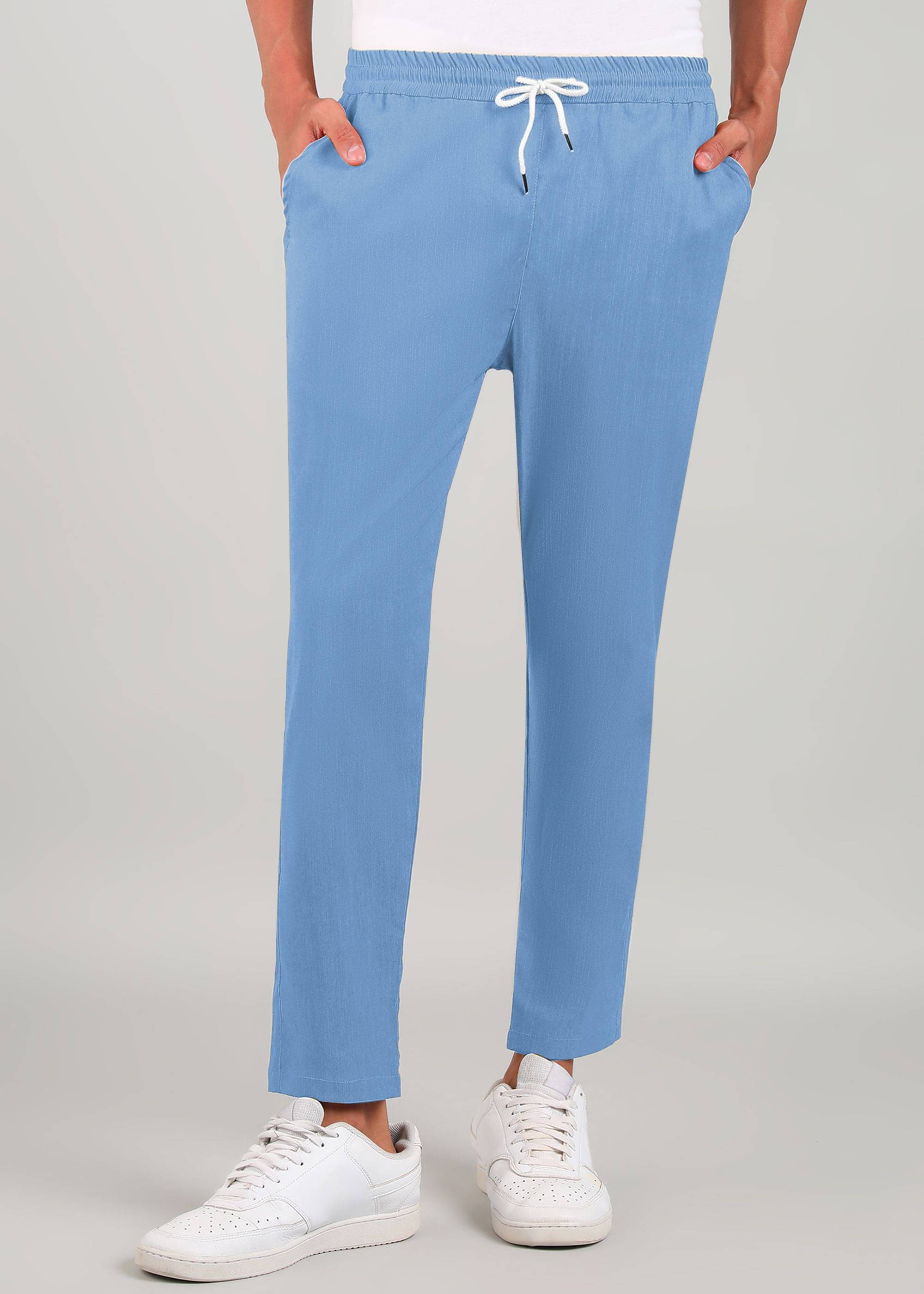     			INDICLUB Regular Men's Trouser - Light Blue ( Pack of 1 )