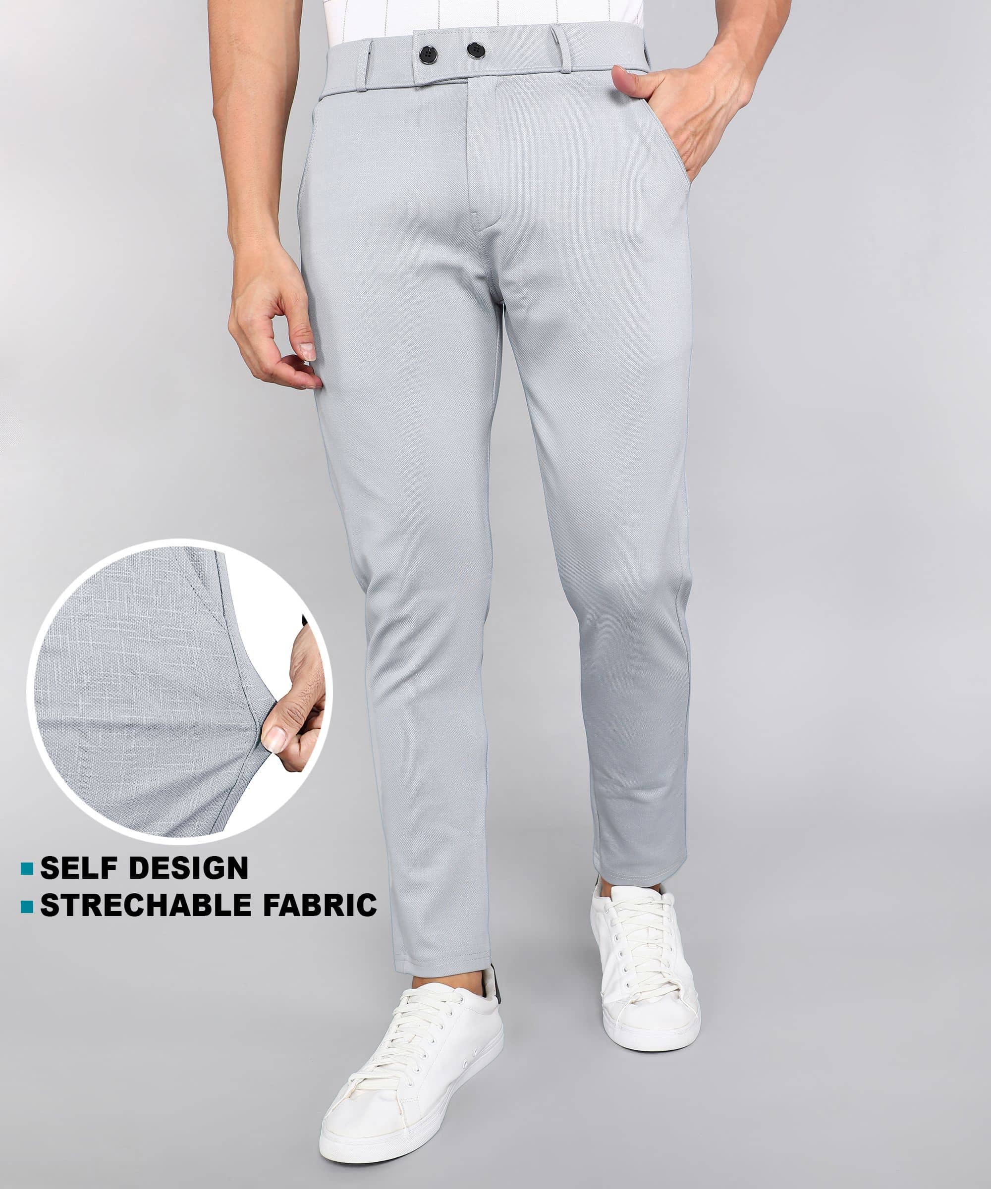 INDICLUB Slim Men's Trouser - Black ( Pack of 1 ) - Trousers | Buy online on ZillyBuy