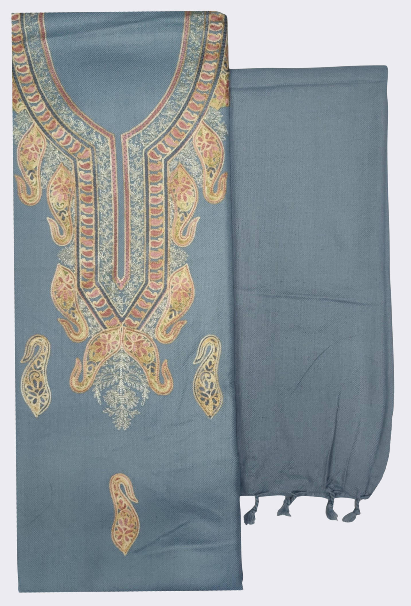 KASHMIRI Women Woollen Unstitched Dress Material ( Grey ) KASHMIRI Women Woollen Unstitched Dress Material ( Grey )