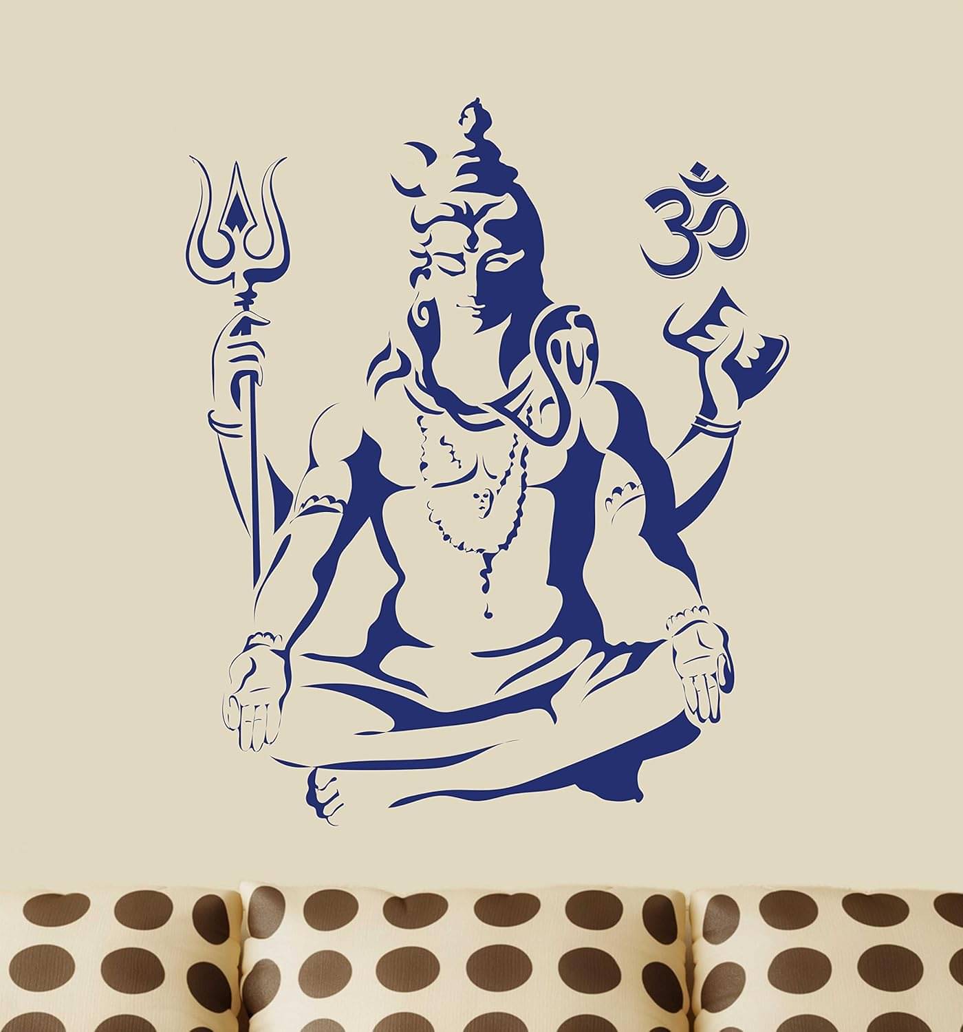 KDArt Adiyogi Siva Mahamrityunjaya Mantra Wall Decor Items (70 cm X 60 cm, Multicolor) KDArt Adiyogi Siva Mahamrityunjaya Mantra Wall Decor Items (70 cm X 60 cm, Multicolor)