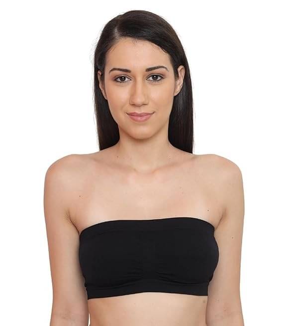     			Kesar Lingeries Pack of 1 Cotton Non Padded Bralette Bra For Women ( Black )