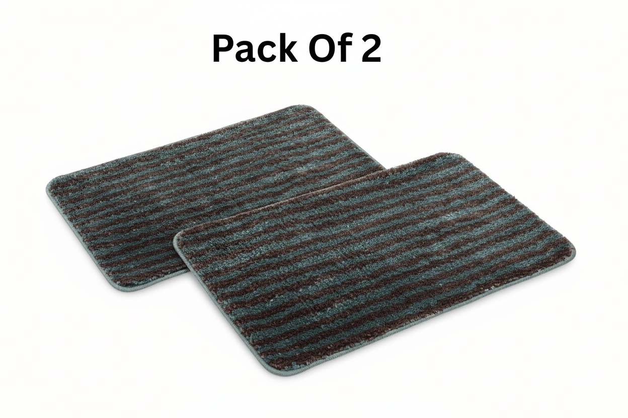     			LADLI JEE Multi Synthetic Rectangular Floor Mat ( Pack of 2 )