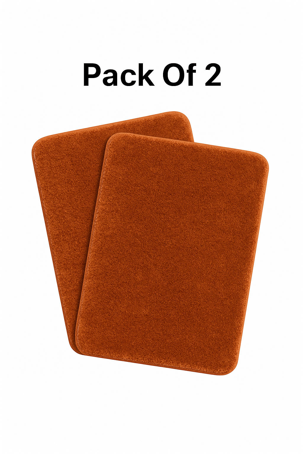     			LADLI JEE Mustard Synthetic Rectangular Floor Mat ( Pack of 2 )