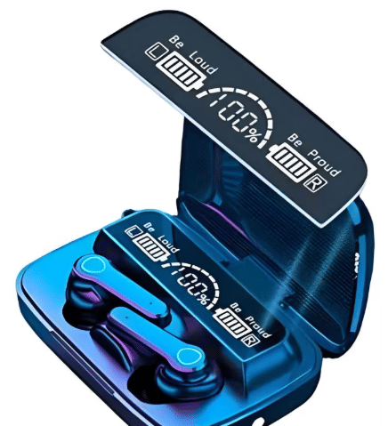     			M19 Earbud TWS Wireless in Ear Earbuds with Touch Control Gaming Bluetooth Earphone Bluetooth Headset (Model-M19,Multicolor, True Wireless)