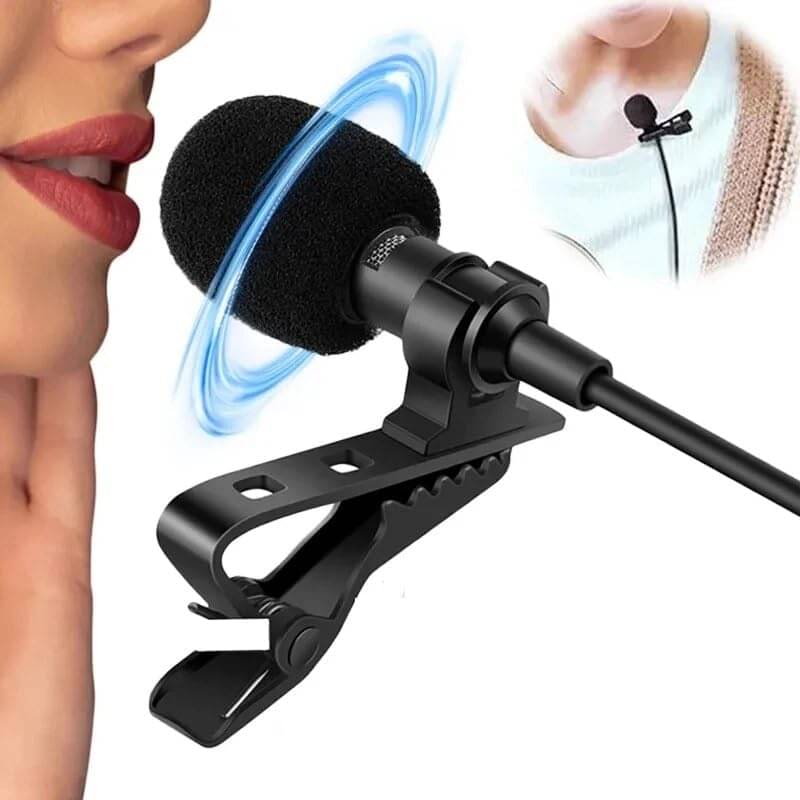 MAGNIQUE 1 Pc 3.5mm Lapel Microphone for Video Recording | Collar Mic | Small Mic for Phone | Wired Mini Mike for Phone | Microphone for Recording MAGNIQUE 1 Pc 3.5mm Lapel Microphone for Video Recording | Collar Mic | Small Mic for Phone | Wired Mini Mike for Phone | Microphone for Recording