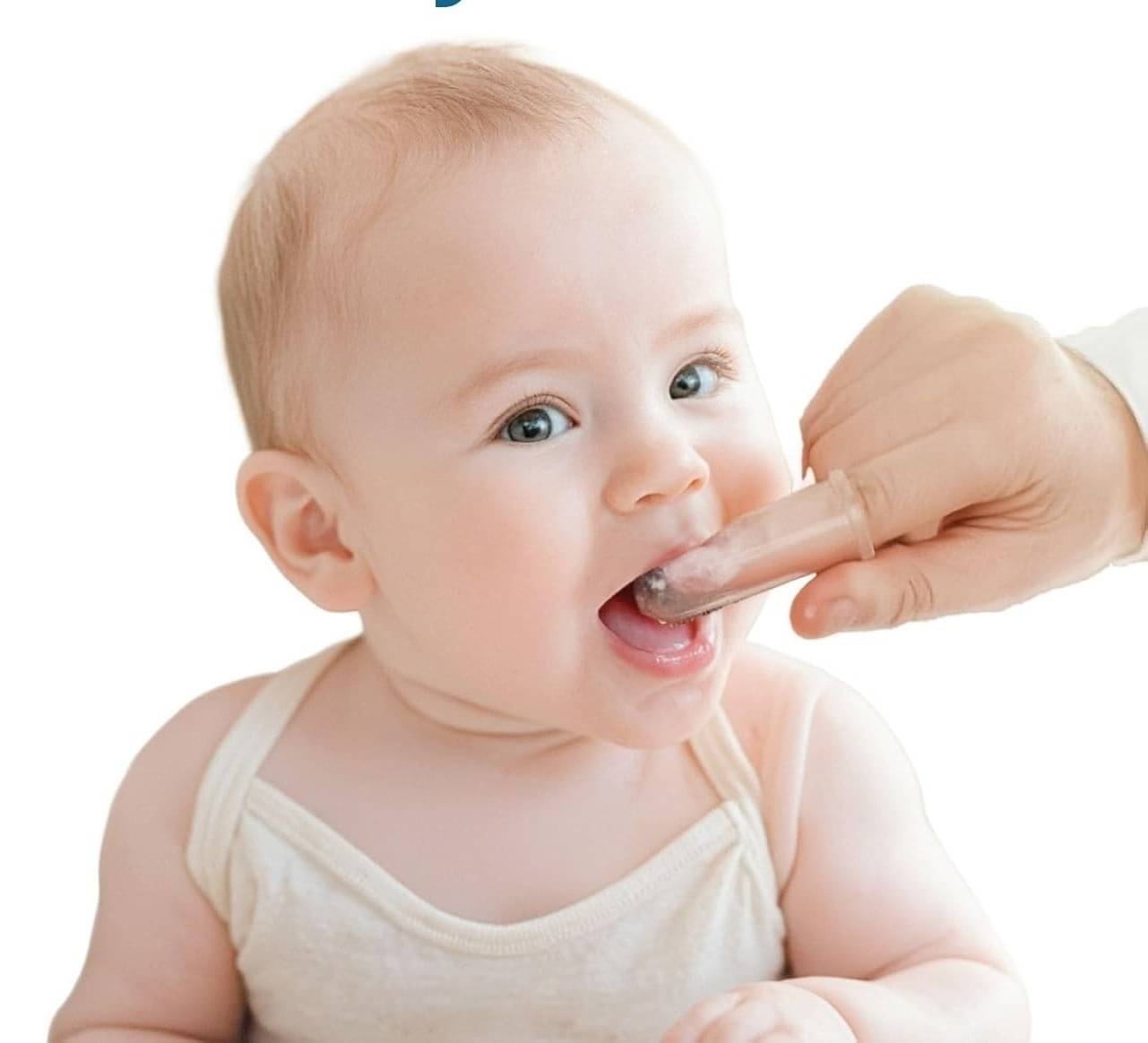     			MAGNIQUE 2 Pc Baby Silicone Finger Toothbrush with case for Easy Cleaning, Massaging, and Soothing Gums, Oral Hygiene