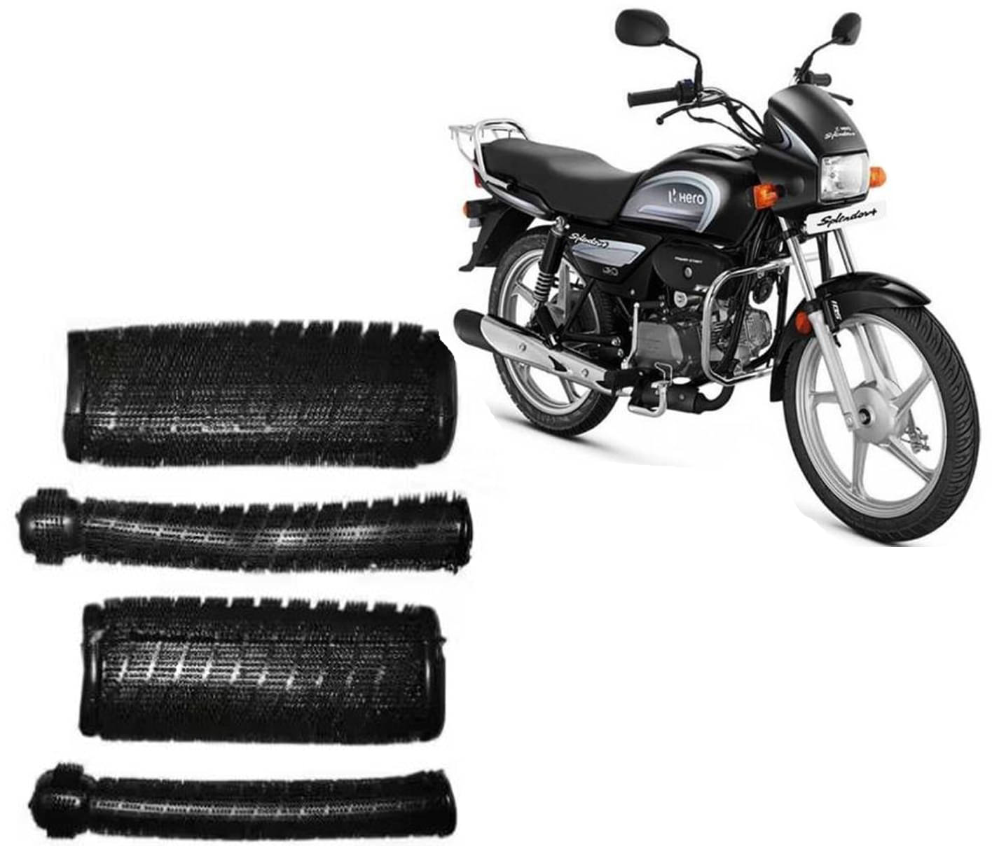     			Non-Slip Universal Handle Grip for Motorcycle & Scooty Pair of 1