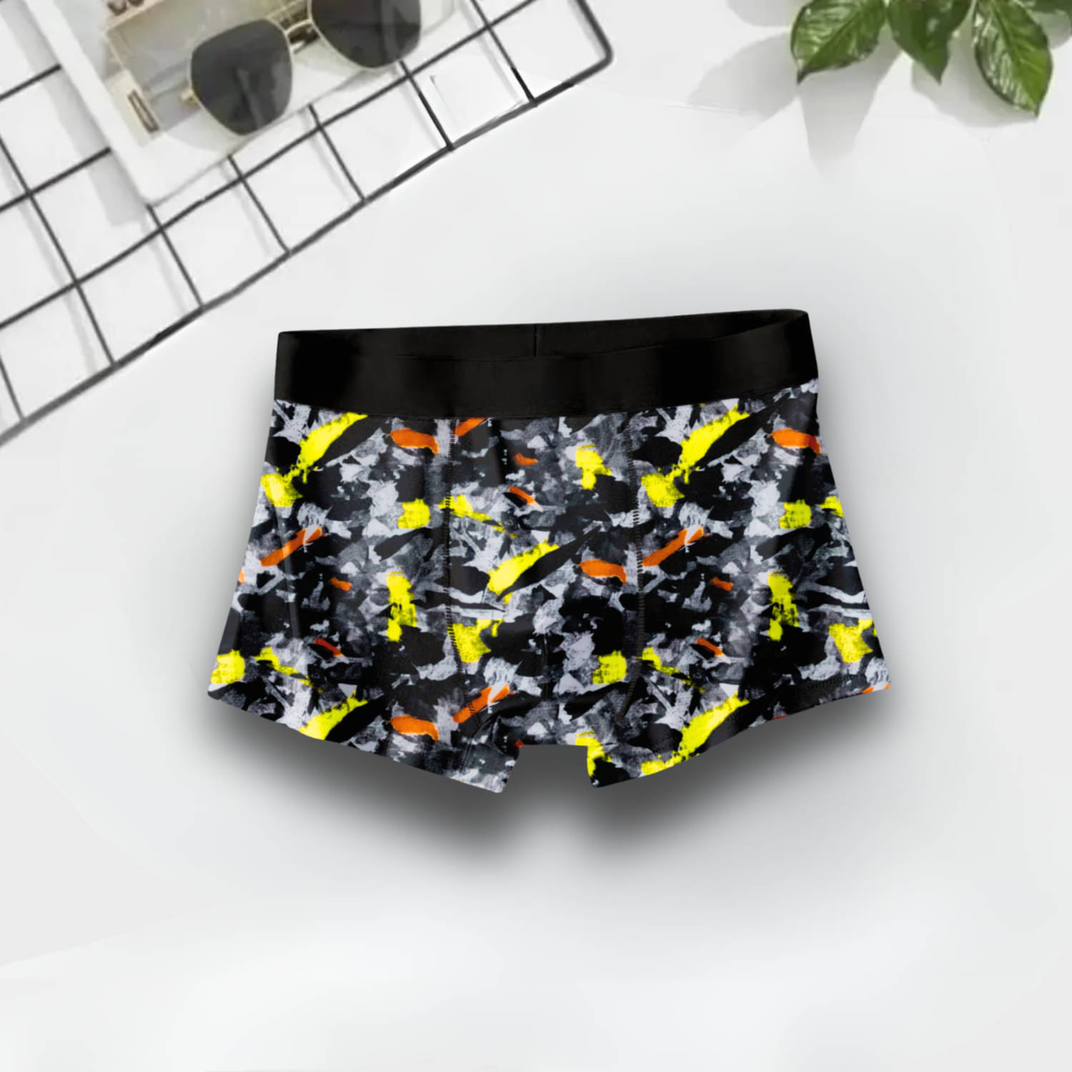 PANICIA Pack of 1 Nylon Trunks For Men's ( Multicolor ) PANICIA Pack of 1 Nylon Trunks For Men's ( Multicolor )