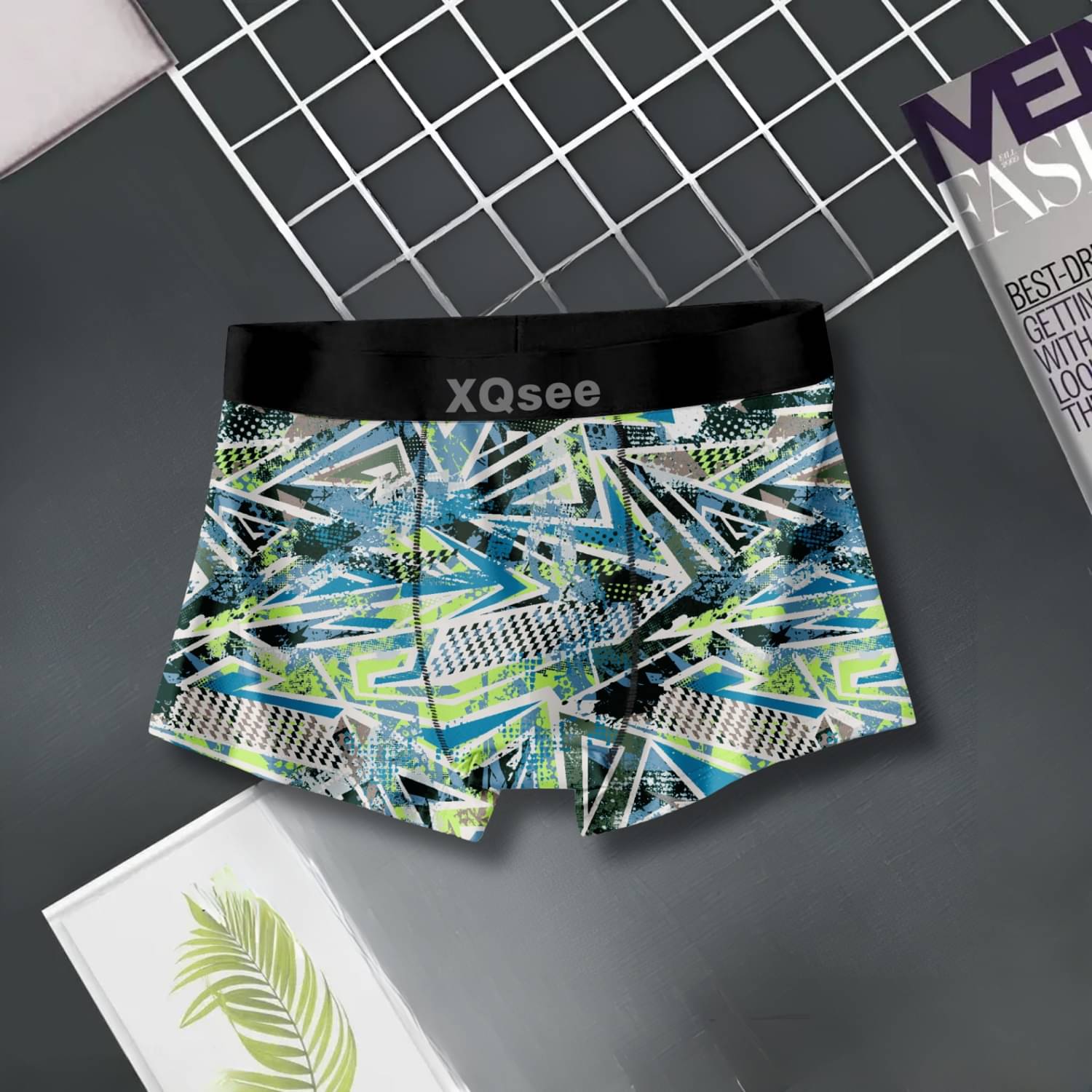 PANICIA Pack of 1 Nylon Trunks For Men's ( Multicolor ) PANICIA Pack of 1 Nylon Trunks For Men's ( Multicolor )