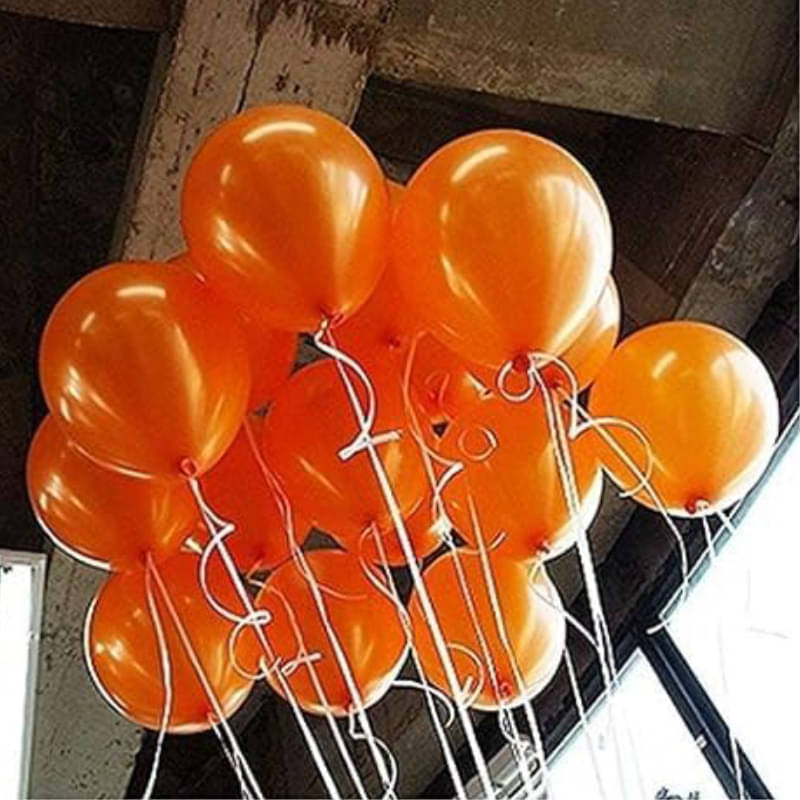     			Party Balloons - 25pcs Metallic Balloons for Birthday, Wedding, Baby Shower, Graduation, Corporate Events, Home Decoration (Orange)