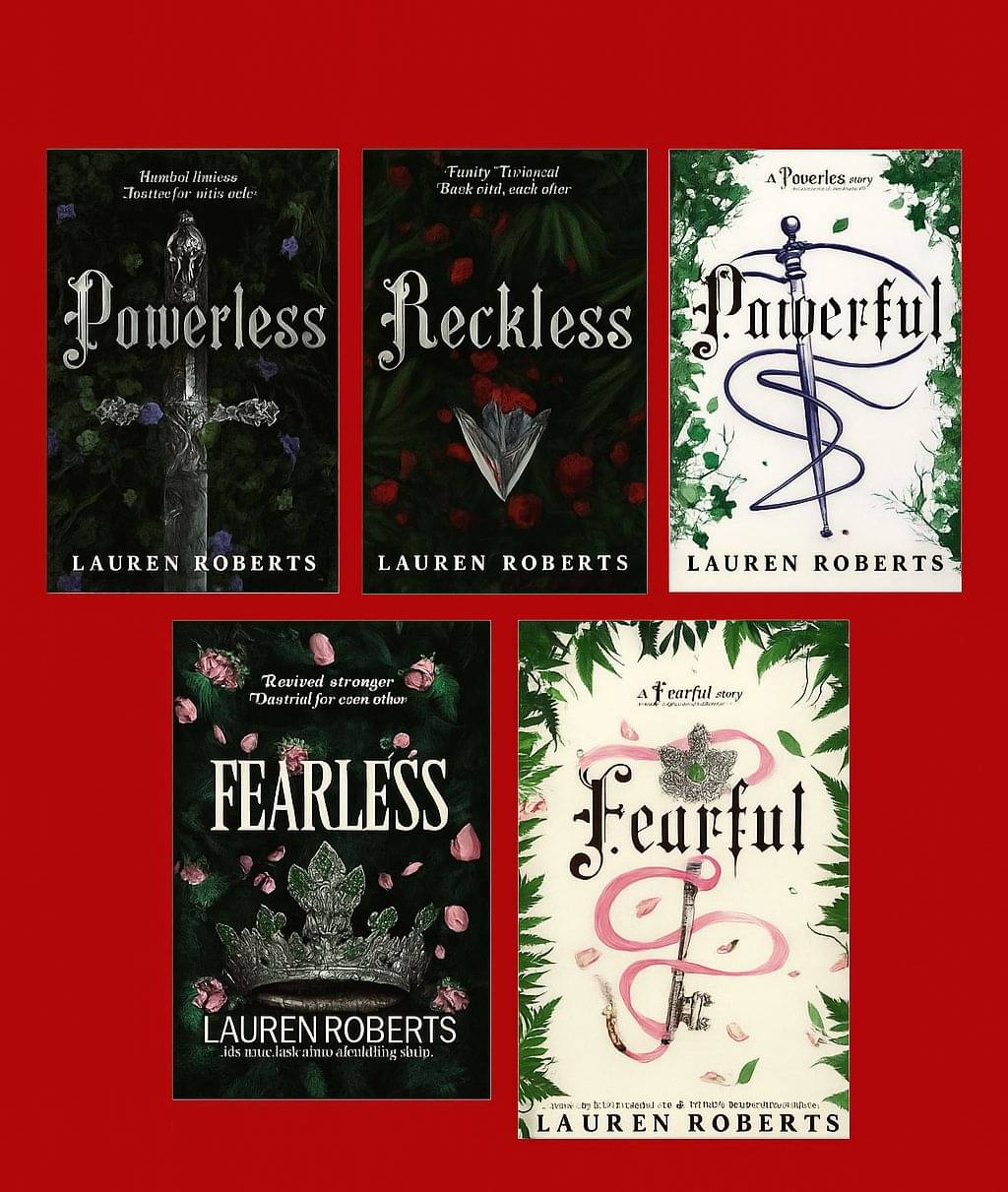     			Powerless Series Combo 5 book (Powerless, Reckless, Fearless, Fearful & Powerful) by Lauren Roberts)
