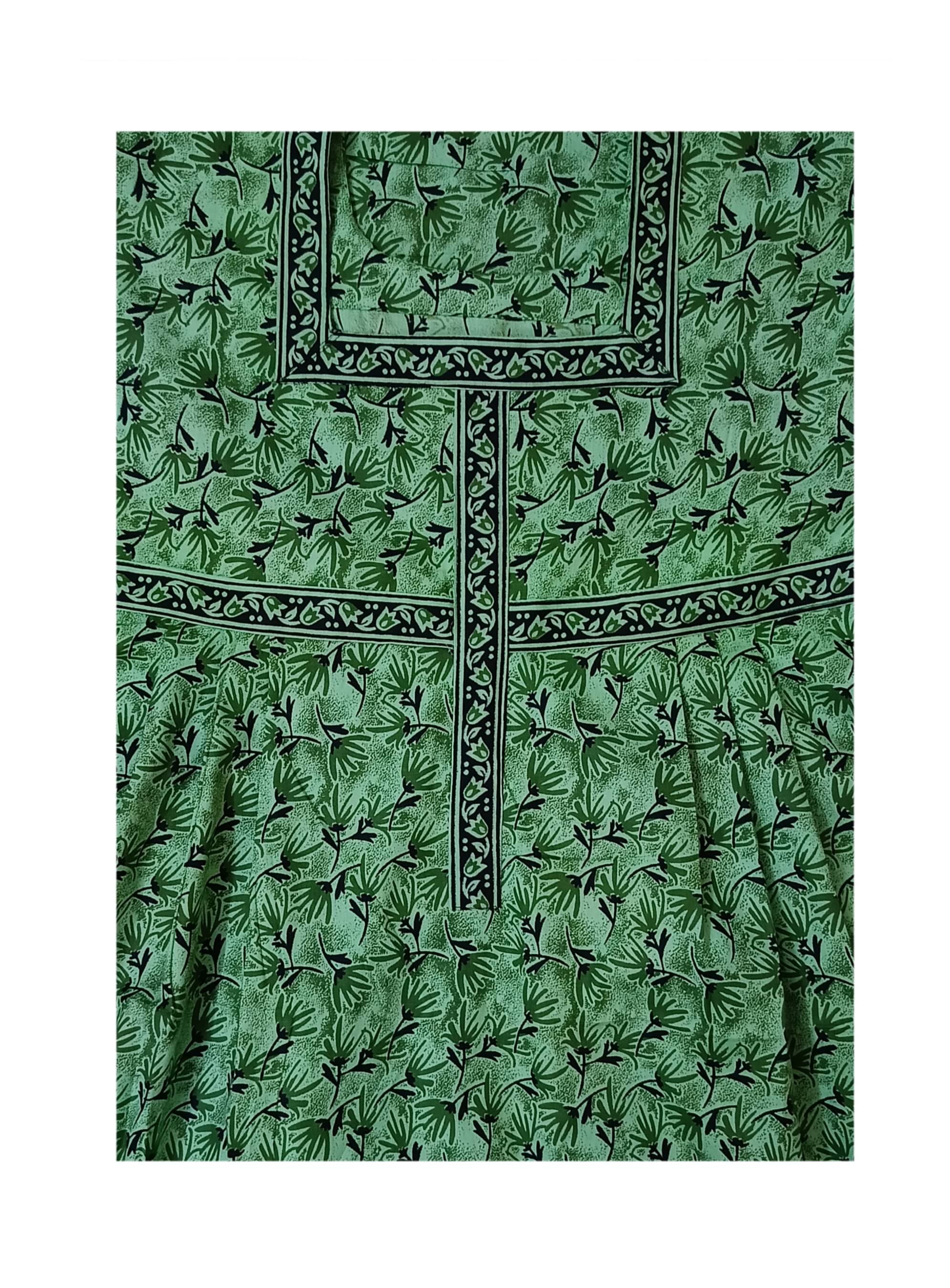     			Rachakula Readymades Cotton Printed Women Regular Nighty ( Green )