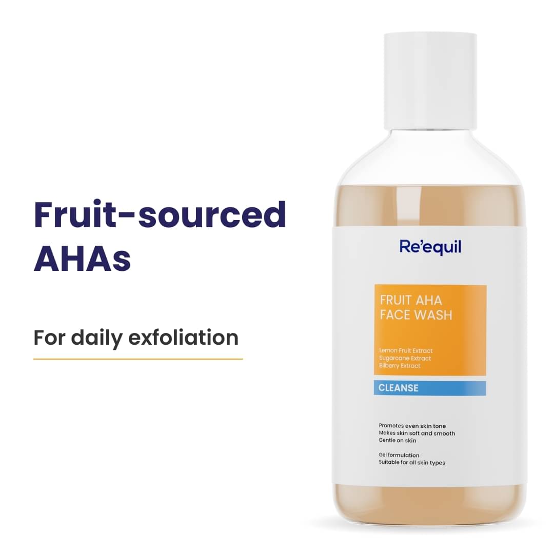     			Re'equil Fruit AHA Face Wash for Hyperpigmentation & Skin Brightening 200ml ( Pack of 1 )