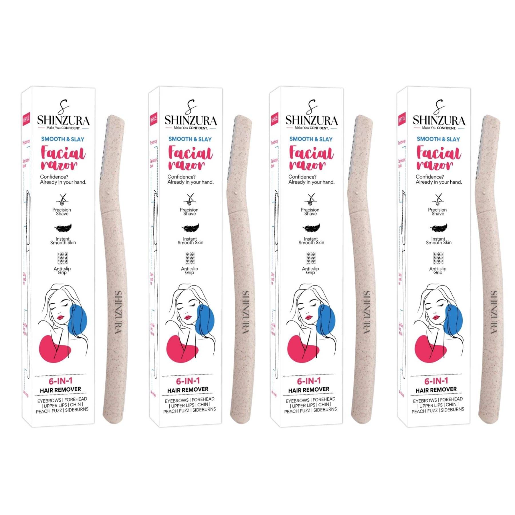     			SHINZURA Manual Razor ( Pack of 4 )