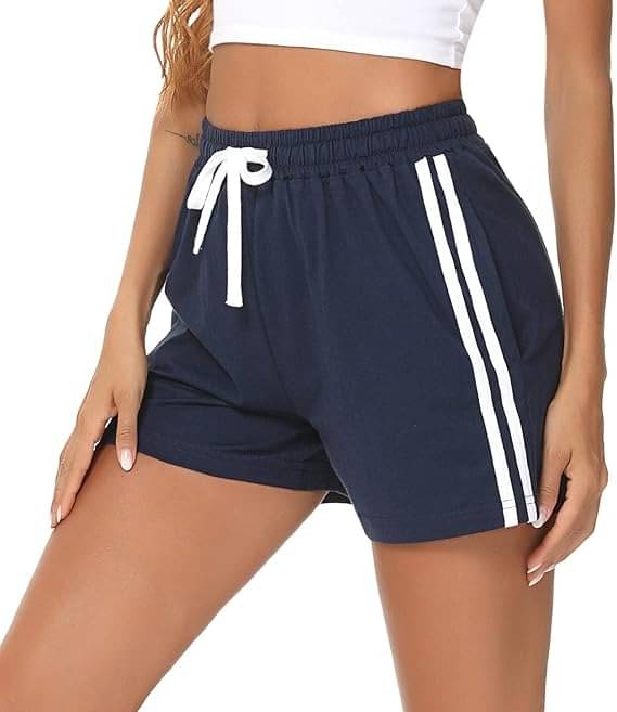     			SRICOTS Women Cotton Blend Regular Shorts ( Navy )