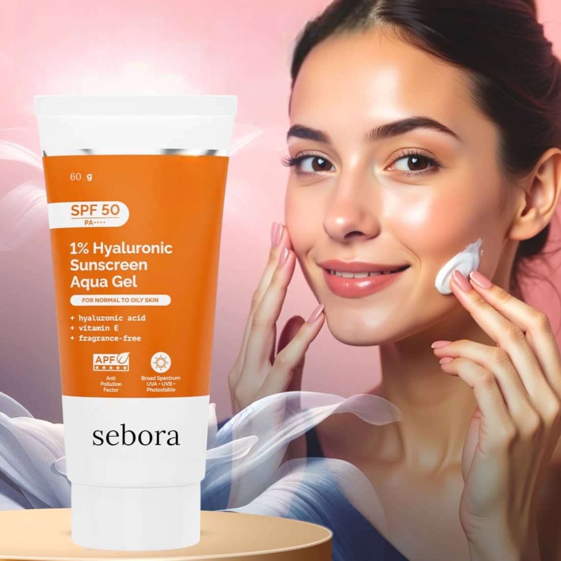 Sebora SPF 50 Sunscreen Cream For All Skin Type ( Pack of 1 )