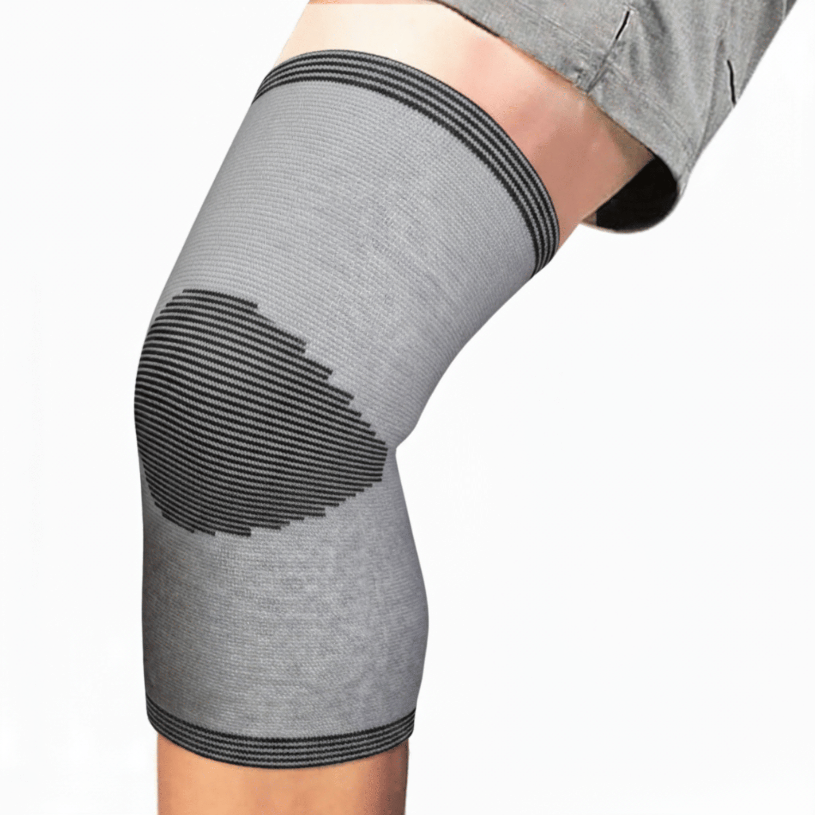     			Shopeleven Grey Knee Support ( Pack of 1 )