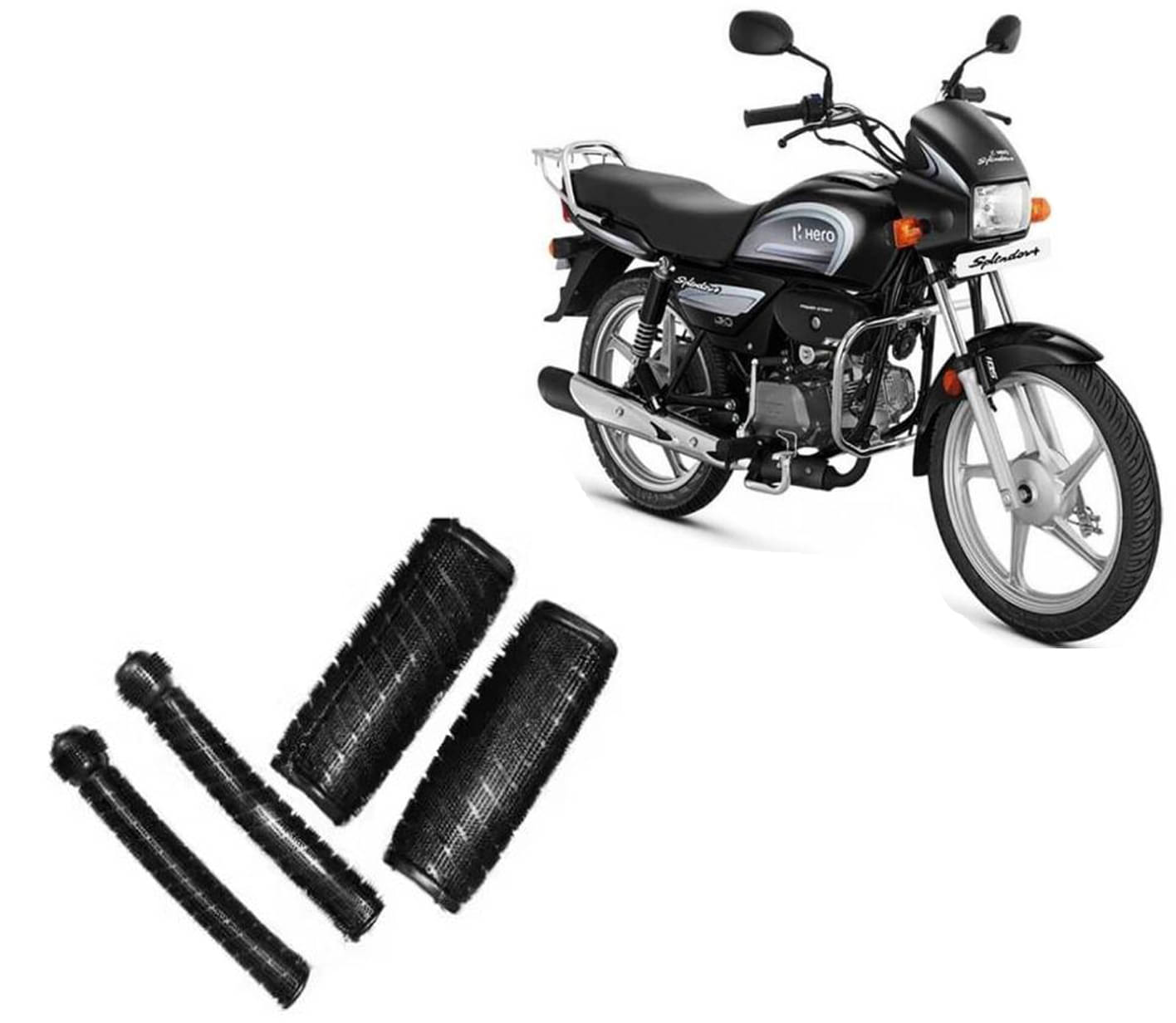     			Strong & Stylish Universal Handle Grip Set for Bikes/Scooters Set of 4