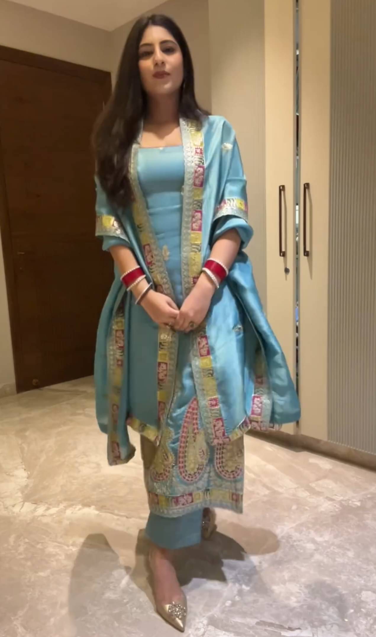 THE52 Women Silk Blend Embroidered Straight Kurti With Pants ( Aqua Blue ) THE52 Women Silk Blend Embroidered Straight Kurti With Pants ( Aqua Blue )