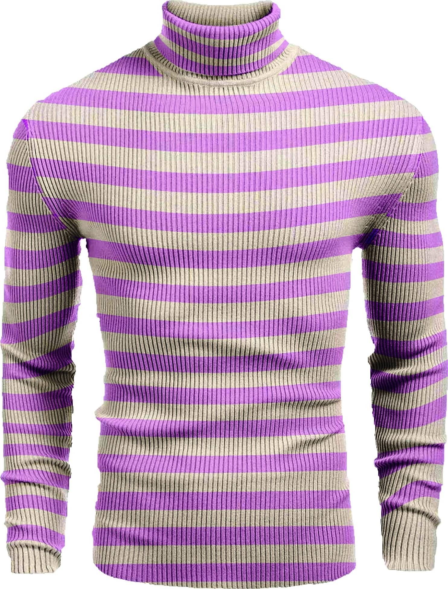 TRENDBITE Woollen Blend High Neck Men's Full Sleeves Pullover Sweater - Purple ( Pack of 1 ) TRENDBITE Woollen Blend High Neck Men's Full Sleeves Pullover Sweater - Purple ( Pack of 1 )