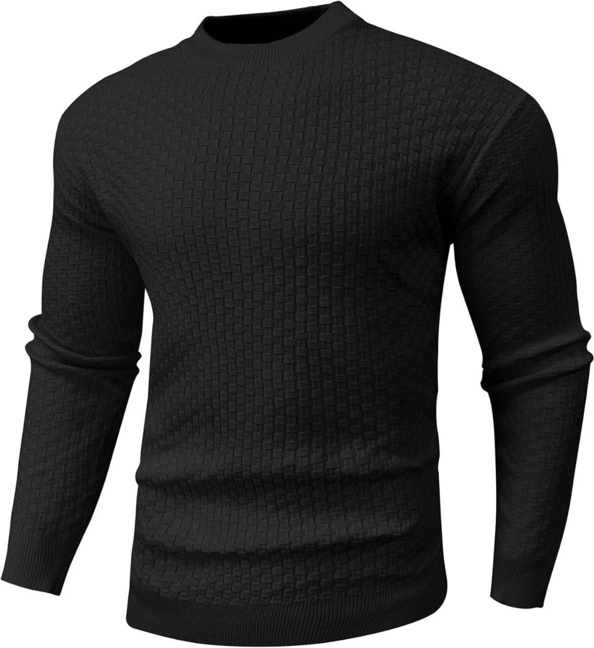 TRENDBITE Woollen Blend Round Neck Men's Full Sleeves Pullover Sweater - Black ( Pack of 1 )     			TRENDBITE Woollen Blend Round Neck Men's Full Sleeves Pullover Sweater - Black ( Pack of 1 )