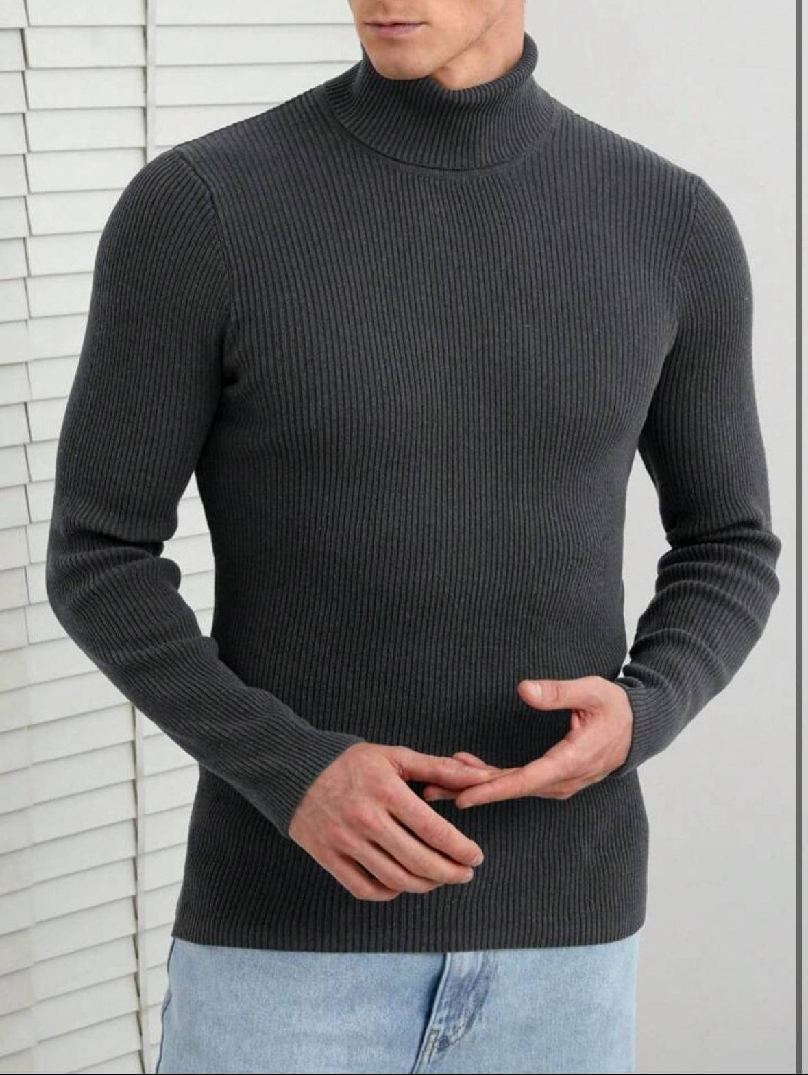     			TRENDBITE Woollen Blend Round Neck Men's Full Sleeves Pullover Sweater - Black ( Pack of 1 )