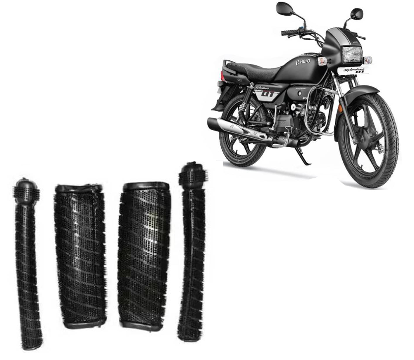     			Universal Handlebar Grip for Two Wheeler – Easy to Install SET OF 4