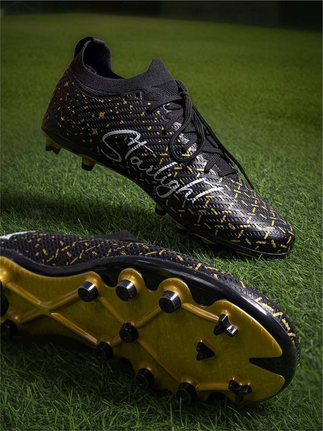 Vector X Starlight 3D Texture Black Football Shoes - Sports Shoes | Buy online on ZillyBuy