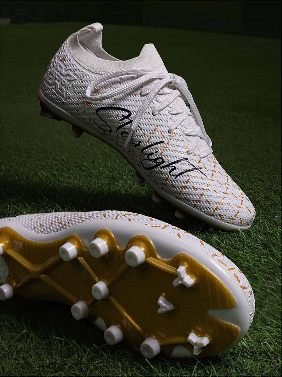 Vector X Starlight 3D Texture White Football Shoes - Sports Shoes | Buy online on ZillyBuy