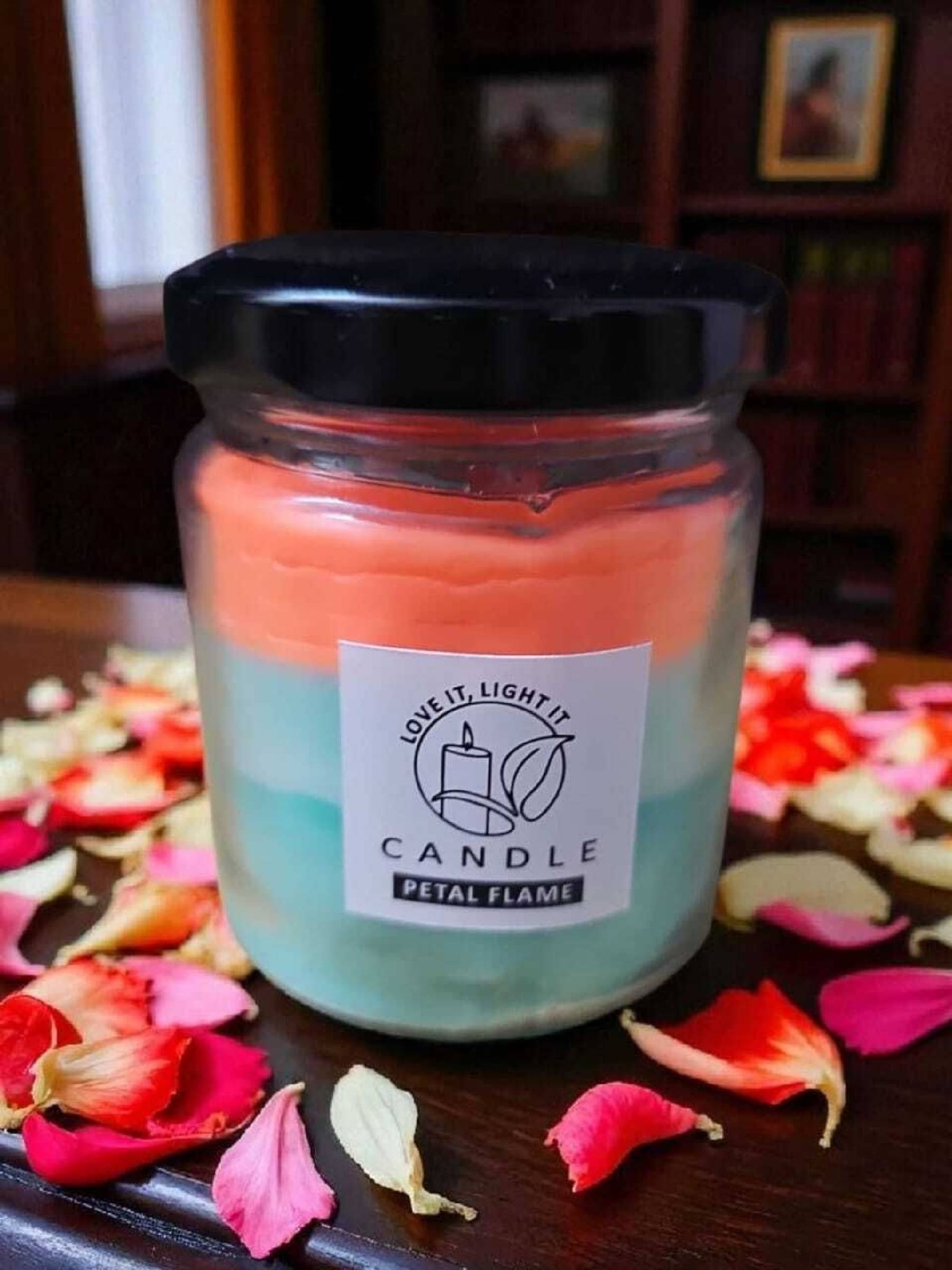     			Vivan Creation Multicolour Jar Candle 4 cm ( Pack of 1 )