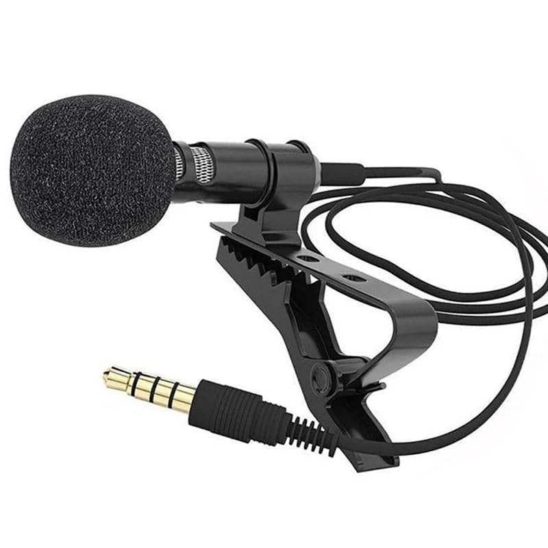     			WHIMSICAL WONDERS 1 Pc 3.5mm Lapel Microphone for Video Recording | Collar Mic | Small Mic for Phone | Wired Mini Mike for Phone | Microphone for Recording