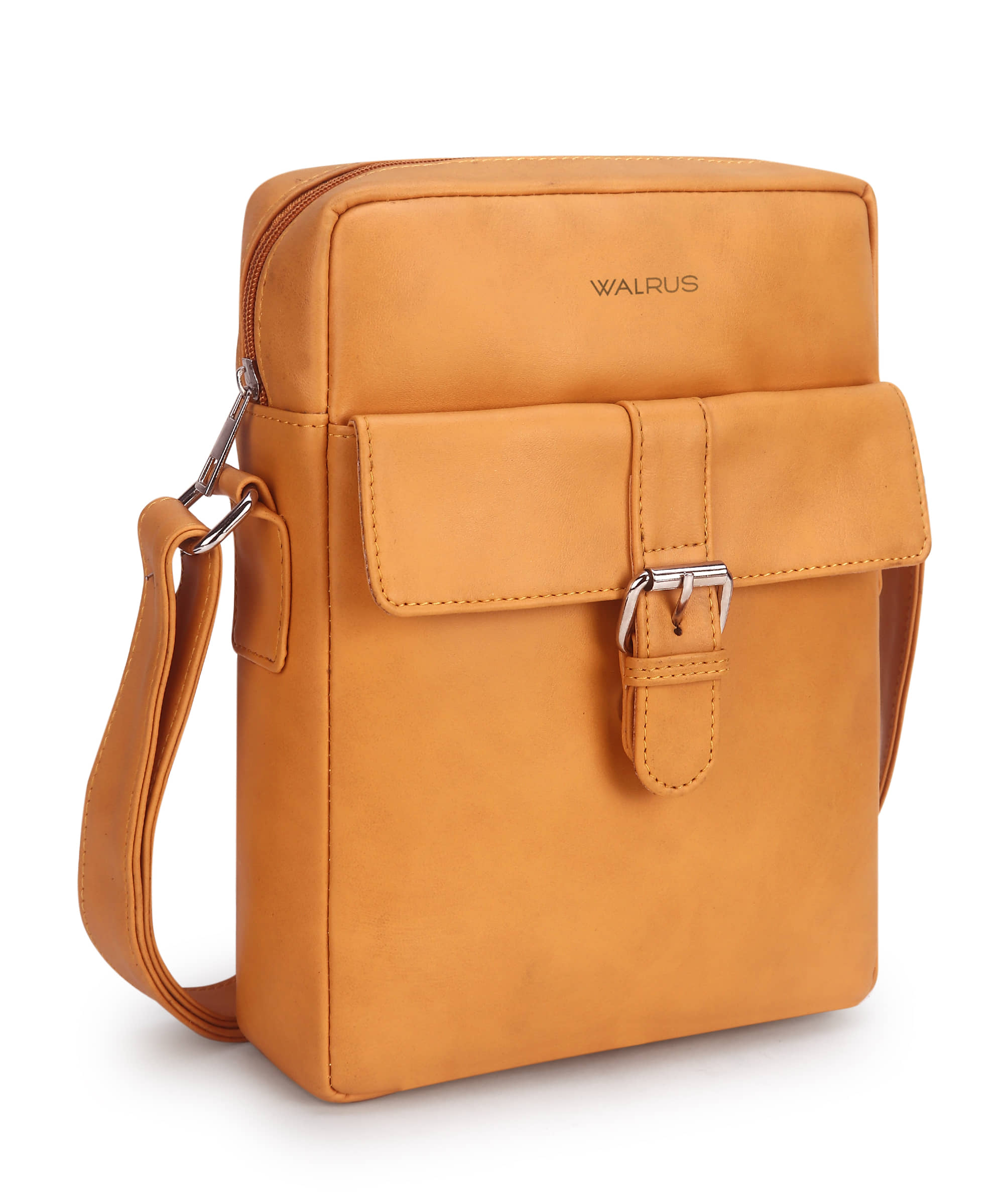 Walrus Yellow Solid Messenger Bag - Handbags | Buy online on ZillyBuy