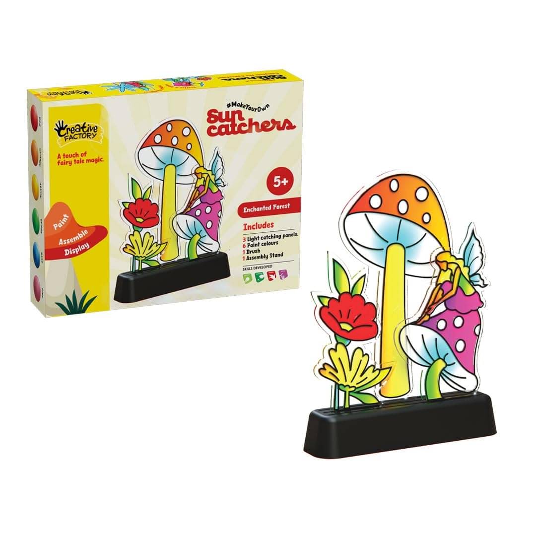     			YUIOP - Suncatchers Enchanted Forest - Stencil Painting, Window Art, Glass Painting Starter kit