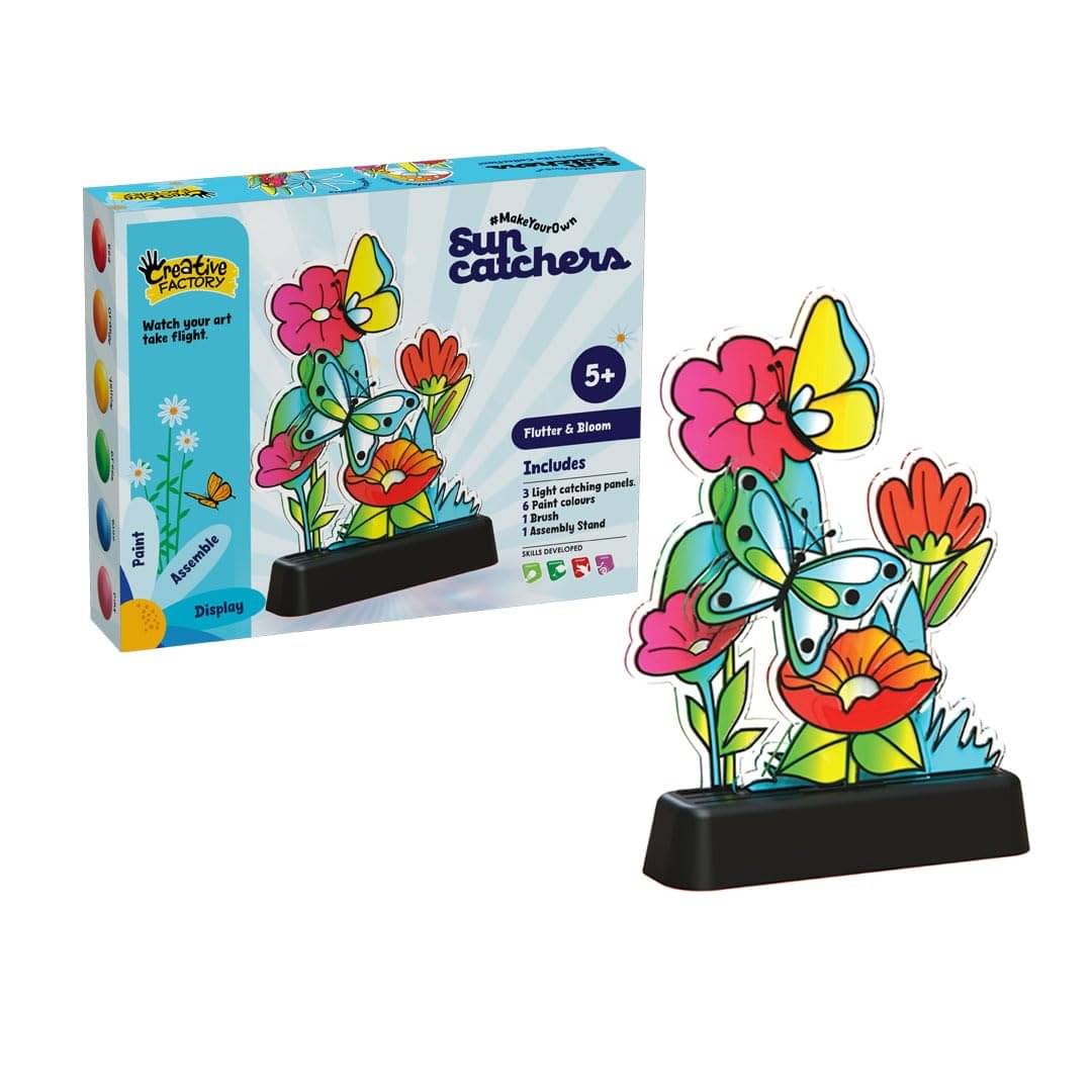     			YUIOP - Suncatchers Flutter & Bloom - Stencil Painting, Window Art, Glass Painting Starter kit