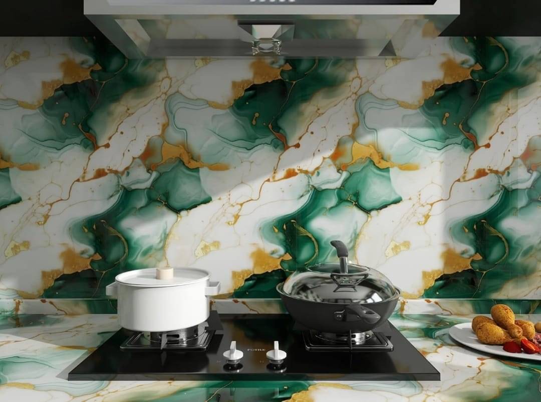 ZAPPYPOP Vinyl Green Marble Wallpaper for Wall | Wall Paper Sticker | Wallpaper Water Proof | Kitchen Wallpaper Waterproof | Wall Paper Water Proof | Flooring Sheets | Home Decoration Material (60X200 cm)     			ZAPPYPOP Vinyl Green Marble Wallpaper for Wall | Wall Paper Sticker | Wallpaper Water Proof | Kitchen Wallpaper Waterproof | Wall Paper Water Proof | Flooring Sheets | Home Decoration Material (60X200 cm)