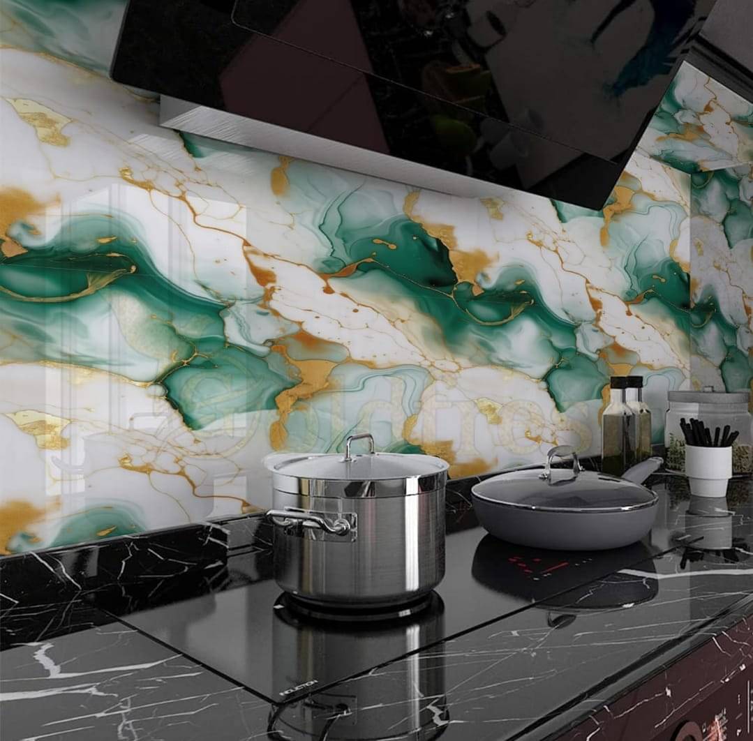ZAPPYPOP Vinyl Green Marble Wallpaper for Wall | Wall Paper Sticker | Wallpaper Water Proof | Kitchen Wallpaper Waterproof | Wall Paper Water Proof | Flooring Sheets | Home Decoration Material (60X200 cm)     			ZAPPYPOP Vinyl Green Marble Wallpaper for Wall | Wall Paper Sticker | Wallpaper Water Proof | Kitchen Wallpaper Waterproof | Wall Paper Water Proof | Flooring Sheets | Home Decoration Material (60X200 cm)