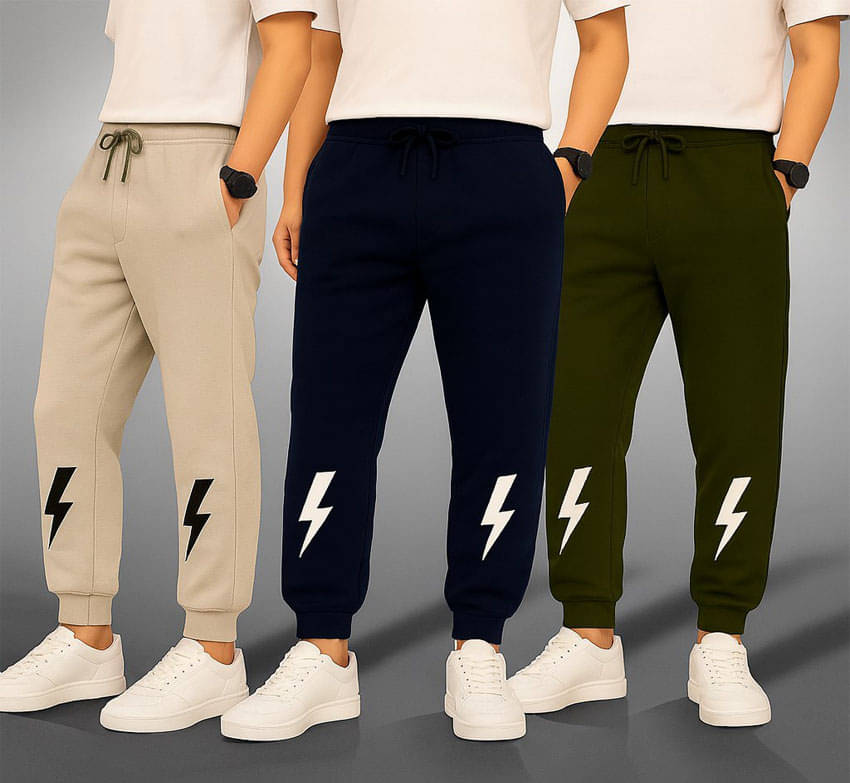 fashionate world Pack of 3 Boys Cotton Trackpant ( Multicolor 3 ) fashionate world Pack of 3 Boys Cotton Trackpant ( Multicolor 3 )