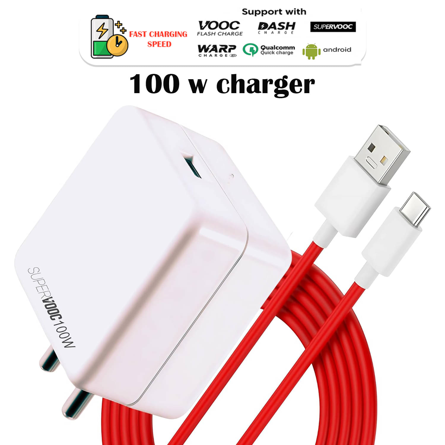     			100W Super Fast Charger with Power Delivery | Universal USB-C Charging Adapter for Laptops, Smartphones & Tablets | Compact, Lightweight & Safe Charger