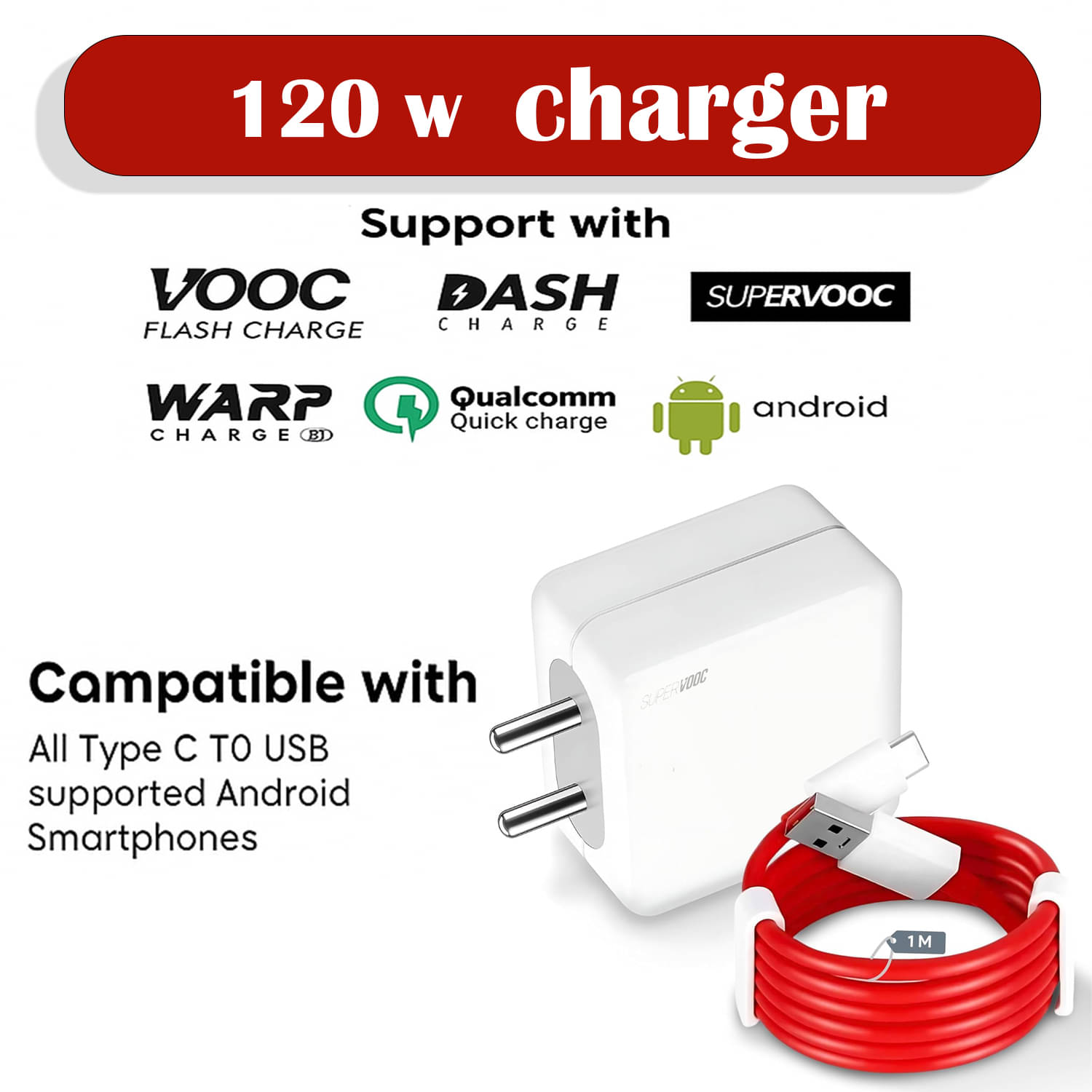     			120W Fast Charger with USB-C Power Delivery | Universal Charging Adapter for Laptops, Phones & Tablets | Compact Safe Travel Charger