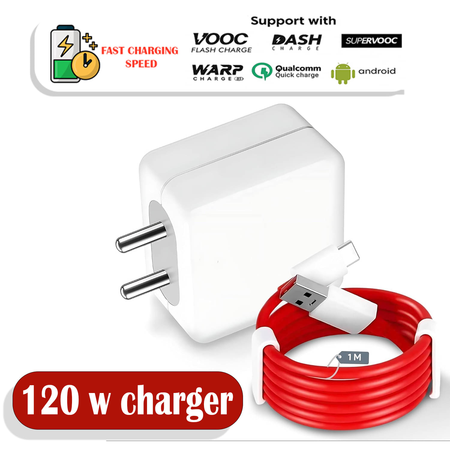     			120W Super Fast USB-C Power Delivery Charger | Universal Charging Block for Smartphones, Tablets & Laptops | Lightweight Safe Adapter with Smart Protection