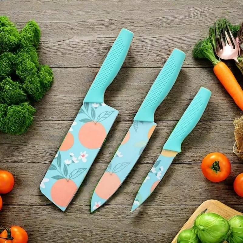     			3D Printed Knife Set_Blue